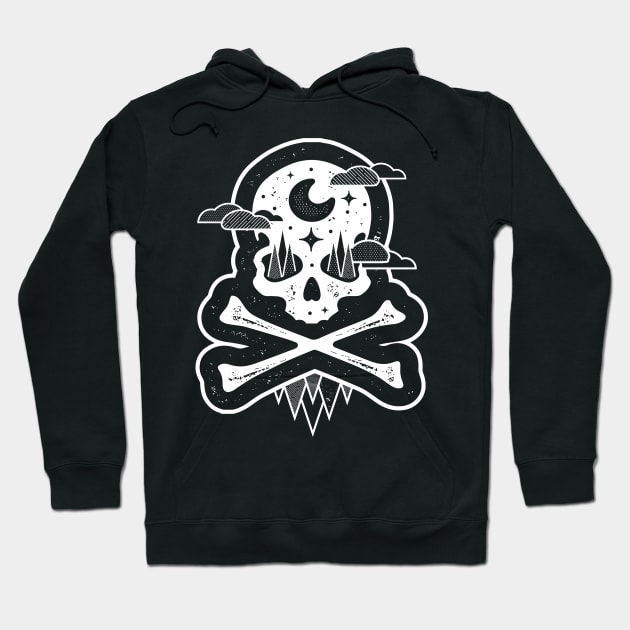 scull face Hoodie by Johann Brangeon